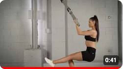 Power Straps Single Leg Squat