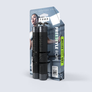 TRNR Freestyle Rope in Black & Packaging | For Beginners and Freestylers