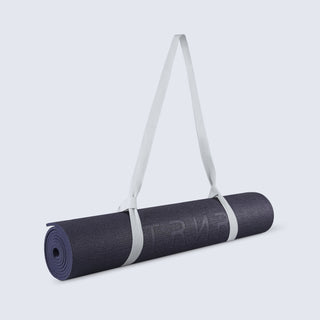 Rolled-up Neo Mat in Midnight Blue Colour and 6 mm Thickness | Featuring Light Grey Carry Strap