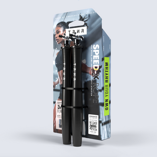TRNR Speed-X Rope in Black With Packaging | Pro Speed Jump Rope for CrossFit Athletes