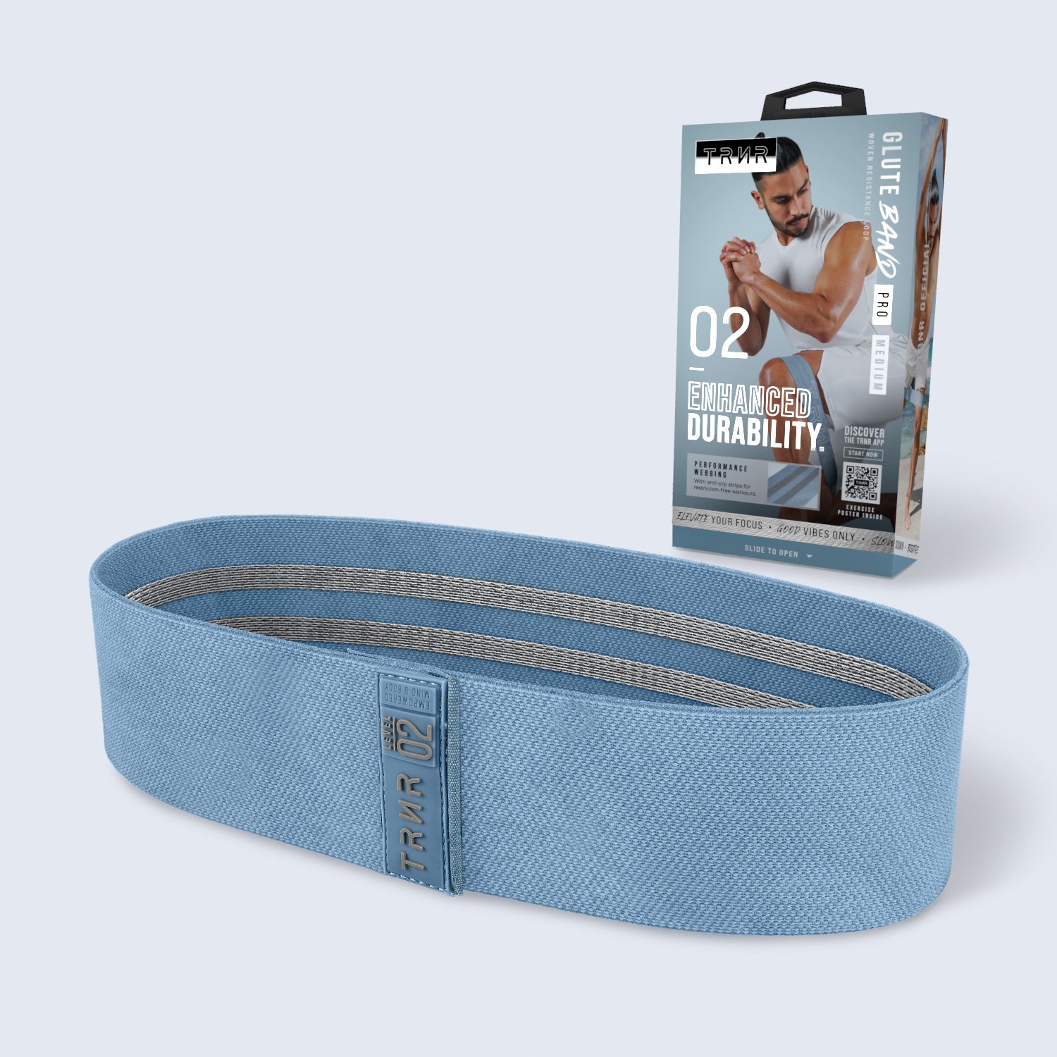 TRNR Glute Band PRO Medium Premium Woven Loop Band