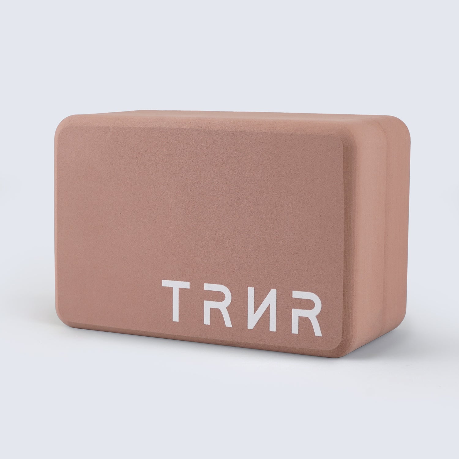 TRNR Elevate Block | High-Density EVA Foam | Clay Colour | Product Overview Featuring TRNR Logo Inscription