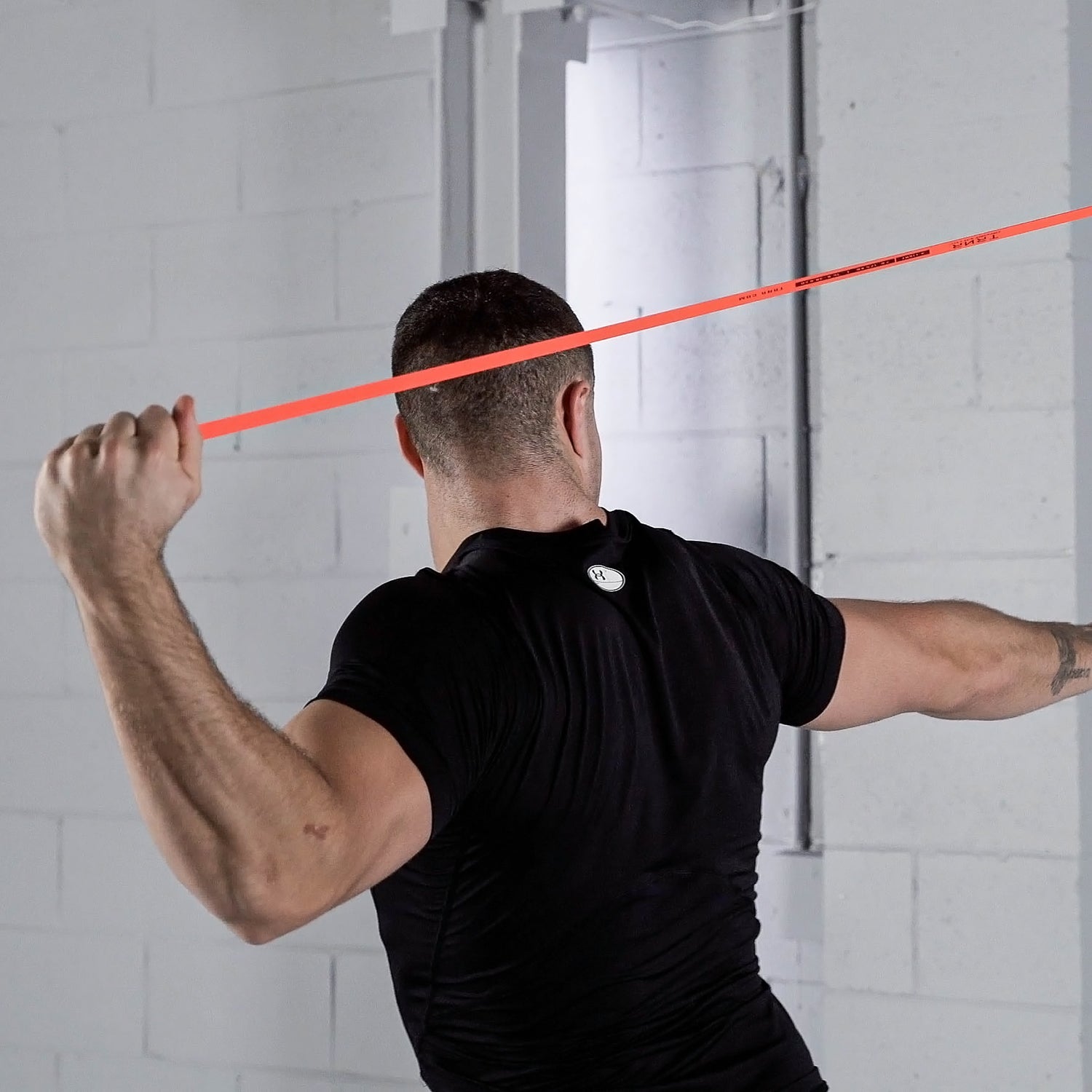 Resistance Training Exercise with a TRNR Power Band