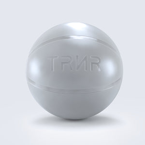 Close-Up View of TRNR Gym Ball 55 cm Light Grey