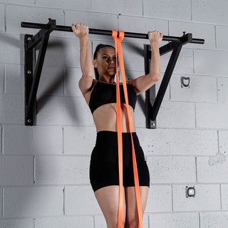 Supinated Grip Pull-Up Exercise with a TRNR Power Band