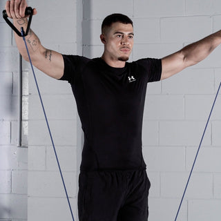 Lateral Shoulder Raise Exercise with a TRNR Strength Tube