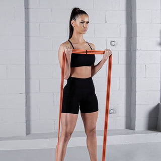 Pull-Apart Exercise with the TRNr Strength Band Orange Medium Resistance